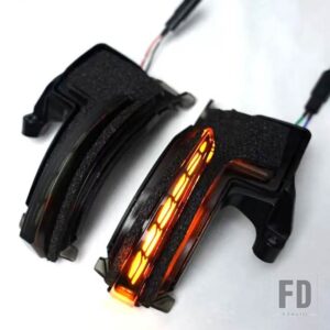 トヨタ アルファード 2023 2024 LED ダイナミックウィンカーライトバックミラーインジケータライト外装車部品 - Yellow