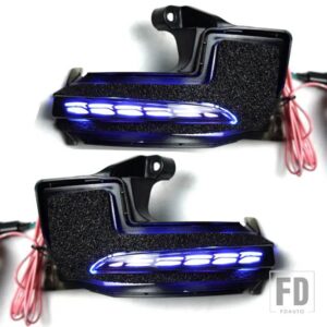 トヨタ アルファード 2023 2024 LED ダイナミックウィンカーライトバックミラーインジケータライト外装車部品 - Blue