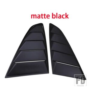 フォード リアクォーターウィンドウルーバースクープスポイラーチューニングパネルサイドエアベントカバーマスタング 2015-18 - Matte Black