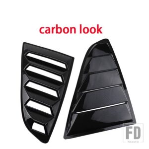 フォード リアクォーターウィンドウルーバースクープスポイラーチューニングパネルサイドエアベントカバーマスタング 2015-18 - carbon look