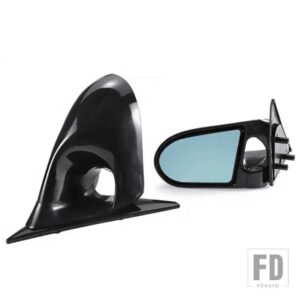 ホンダ シビック 4DR セダン 1992-1995 手動ドアウイングビューミラースプーンスタイルバックミラーアクセサリー - Glossy Black