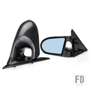 ホンダ シビック 4DR セダン 1992-1995 手動ドアウイングビューミラースプーンスタイルバックミラーアクセサリー - carbon look