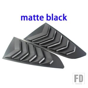 フォード リアサイドウィンドウ 1/4 スクープルーバーシャッターカバートリムの交換マスタング 2015 2016 2017 - Matte Black