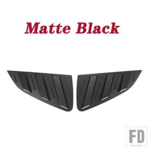 VW サイドベントリアウィンドウシェードスクープルーバーシャッターステッカーカバートリムポロ 2011-2018 セダン - Matte Black
