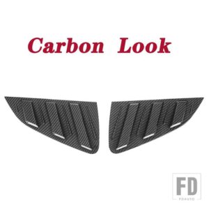 VW サイドベントリアウィンドウシェードスクープルーバーシャッターステッカーカバートリムポロ 2011-2018 セダン - carbon look