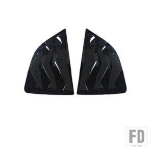ホンダ ペア羽口ルーバーベント ジャズフィット GK5 2014-2019 ハッチバック/カーボンリアウィンドウルーバーカバー - Glossy Black