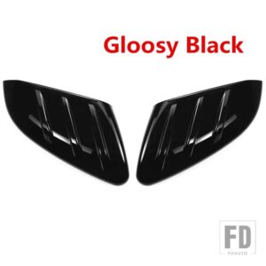 ホンダ のサイドドアバックミラーカバーキャップ MUGEN スタイル シビック 2016-2020 アドオンバックミラーカバー - Glossy Black