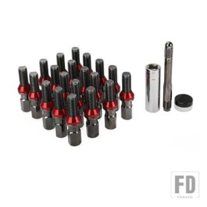 20個 円錐シートホイールボルトスタッドロックロックホイールナットスリーブ + タイプダウエルピン YC101472-75