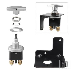 12V バッテリー回路カッター断路器アイソレーターバッテリーキルスイッチ鍵穴付き RV キャンピングカーアクセサリー - B