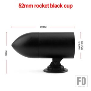 汎用 2インチ 52mmカーメーターホルダーブラックシングルダブルトリプルカーゲージポッド駆動自動車用 2インチ 52mmゲージ - YC101383