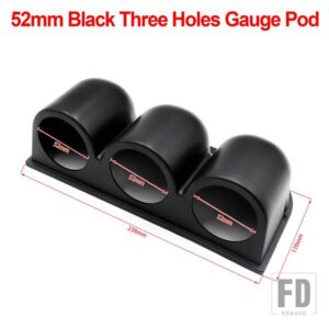 汎用 2インチ 52mmカーメーターホルダーブラックシングルダブルトリプルカーゲージポッド駆動自動車用 2インチ 52mmゲージ - YC100214