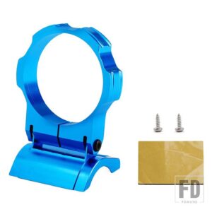 汎用 180 度調整 52mm自動ゲージホルダーダッシュマウント 2インチアルミカーメーターポッドゲージブラケット - Blue