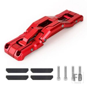 ジープ アルミ車折りたたみ踏み台ドアヒンジステップ高耐久フットボード折りたたみ式ラングラー JK JKU JL JLU 2007-2021 - Red