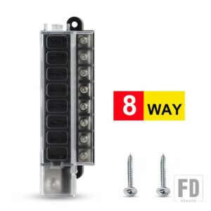 4/8 ウェイトラック回路ヒューズボックスヒューズアクセサリー 12V 24V サーキットブレーカーブレードヒューズ回路スタンダード ATO - 8 Way