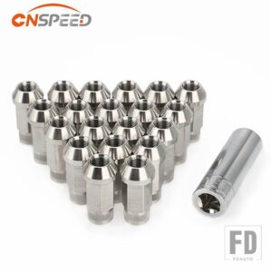 マツダ 三菱 20個 ステンレスラグナット M12X1.25 M12X1.5 M14X1.5 M14X2 ホイールナットボルト アキュラ - M12x1.25