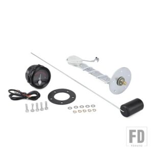 2インチ52mm 12V レーシングカーターボブーストゲージ水温タコメーター RPM ゲージ油圧センサーボルトメーターポインター LED - Fuel Gauge