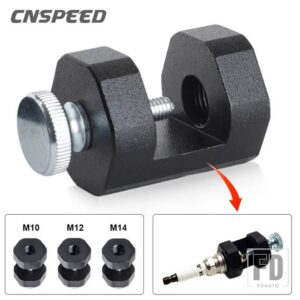 汎用 1個 エンジンスパークプラグギャップツールギャッパーギャップスパークプラグキャリパー 10mm 12mm 14mmスパーク + プラグ - M10