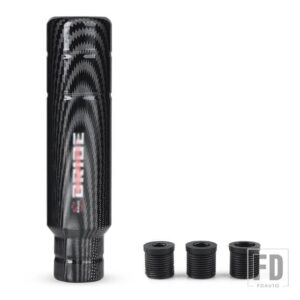 汎用 5速カーボンスタイル 13 cmギアシフトノブ 8mm 10mm 12mm形状マニュアルトランスミッションシフターレバーノブ - 5 Speed Carbon Fiber