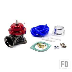 汎用 TYPE-RS ターボブローオフバルブ 調整可能 25PSI BOV ブローダンプ/ブローオフアダプター YC100370 - Red