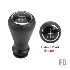 5 車速ギアシフトノブの交換 CITROENC1 C3 C4 PEUGEOT106 205 ギアシフター黒 ABS マニュアルアクセサリー - Black cover1