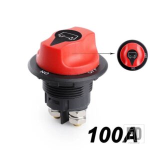 DC 32V バッテリースイッチ断路器電源アイソレータ 50A 100A 200A 300A カットオフラリースイッチキット車オートバイ トラックボート - 100A not removable