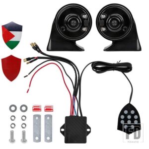 汎用 12V 電子ホーン 10 サウンドミュージカルコントローラレギュレータモニターカタツムリトランペット電気サイレン自動車アクセサリー - 12V All devices