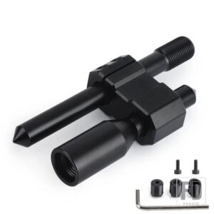汎用 車 H タイプアルミギアシフトノブ延長エクステンダーギアシフター 3 つのアダプタ 8mm 10mm 12mm - rhombus