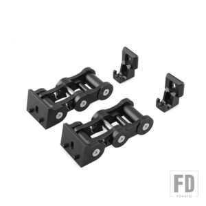 ジープ ステンレス ラッチ ロッキング フード キャッチ キット 2007-2017 ラングラー JK JKU 用 - Black