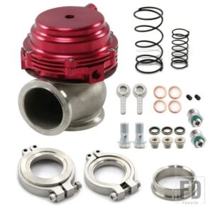 汎用 車 44mmアウターウェストゲート V バンドフランジターボウェストゲートスーパーチャージターボマニホールド - Red