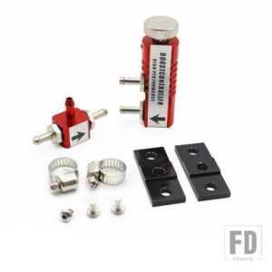 汎用 ターボ ブースト コントローラー 調整可能 手動 ターボ ブースト コントローラー キット 1-30 PSI インキャビン - Red