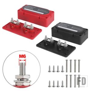 汎用 M6 M8 M10 300A 配電ブロックモジュール設計マリンバスバートラック用マリン RV ボートトラック - M6