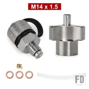 合金オイルドレンバルブクイックドレン適合クイックツイストオイルドレンバルブ M12 * 1.25 M12 * 1.5 とホースアタッチメント - M14X1.5