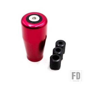 汎用 レーシングカーギアシフトノブ手動自動ギアシフトノブアルミシフトレベルノブ YC100245 - Red