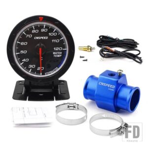 60mm水温計 20-120 摂氏水温ジョイントパイプセンサーアダプター 1/8NPT - With 34 adapter
