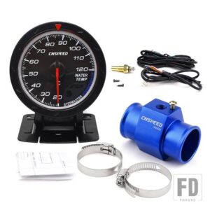 60mm水温計 20-120 摂氏水温ジョイントパイプセンサーアダプター 1/8NPT - With 36 adapter