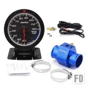 60mm水温計 20-120 摂氏水温ジョイントパイプセンサーアダプター 1/8NPT - With 32mm adapter