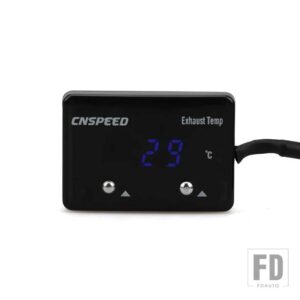 赤青 LED 排気温度ゲージ排気ガスメーターデジタルセンサー EXT 温度計ターボ 4WD ハイラックスパトロール EGT - Blue