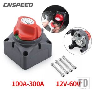 オン/オフ DC 12V-60V 100A-300ARV ボートマリンバッテリーセレクターアイソレーター切断スイッチロータリーカットバッテリー回路カッター - Battery switch