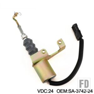 RSV ガバナ 3974947Z3900107 SA-3742-241751ES 用シャットダウン ソレノイド キット 左側取り付け用 - 24V