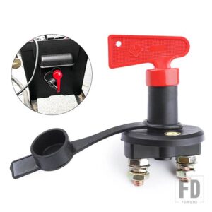 キルスイッチ車アイソレータ断路器電源スイッチ 12V 24V 赤キーカットオフバッテリーメイン車両用自動車トラックボート - M8 Car Switch