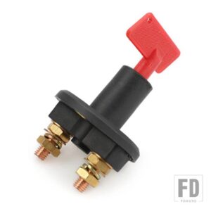 キルスイッチ車アイソレータ断路器電源スイッチ 12V 24V 赤キーカットオフバッテリーメイン車両用自動車トラックボート - M8 Car Switch NO hat