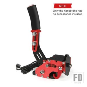 USB ハンドブレーキ SIM G25/27/29 T300 T500 PC レーシングゲーム FANATECOSW ダートラリーハンドブレーキシステムレッドブラックブルー - Red