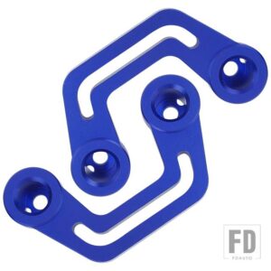 ジープ 2個 ライト取付ホルダーラングラー JL 2018-21 フードライトマウントブラケットマウントキット用 - Blue