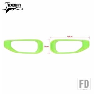 ジープ フロントフォグライトランプ装飾カバーアクセサリー ラングラー JL サハラ 2018-21 2021-23 アップ用 - A light green