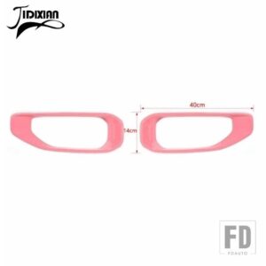 ジープ フロントフォグライトランプ装飾カバーアクセサリー ラングラー JL サハラ 2018-21 2021-23 アップ用 - A pink