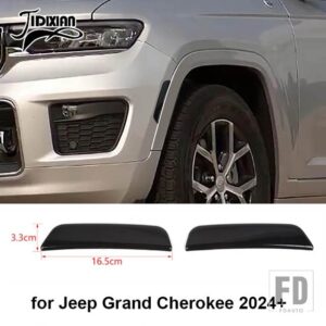ジープ グランドチェロキー 2021-24 車外装フロントリアフォグブレーキライトアイブロウランプ装飾カバー - Eyebrow lamp trim