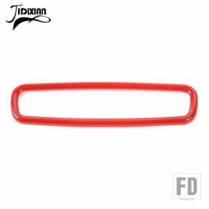 フォード 車インテリアバックミラー装飾カバーマスタング 2009+ ブロンコスポーツブロンコ 2015+ F150 2015+ - Red
