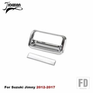 スズキ 車外装リアテールドアハンドルボウル装飾カバー ジムニー 2007-17 - chrome tail door