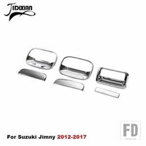スズキ 車外装リアテールドアハンドルボウル装飾カバー ジムニー 2007-17 - chrome a set kit