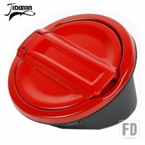 ジープ タンクカバーアクセサリー車外装オイル燃料タンクキャップカバーラングラー JL 2018-24 アップ - red no lock